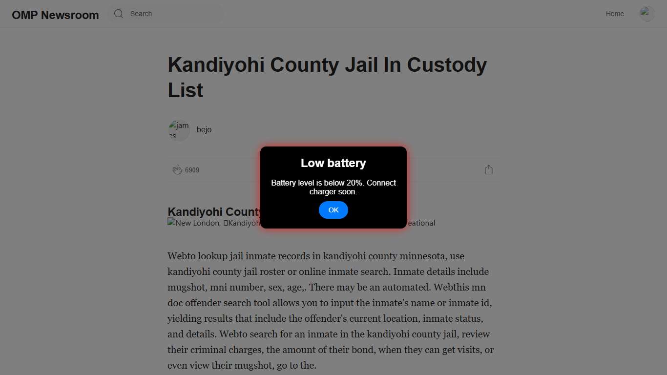 Kandiyohi County Jail In Custody List